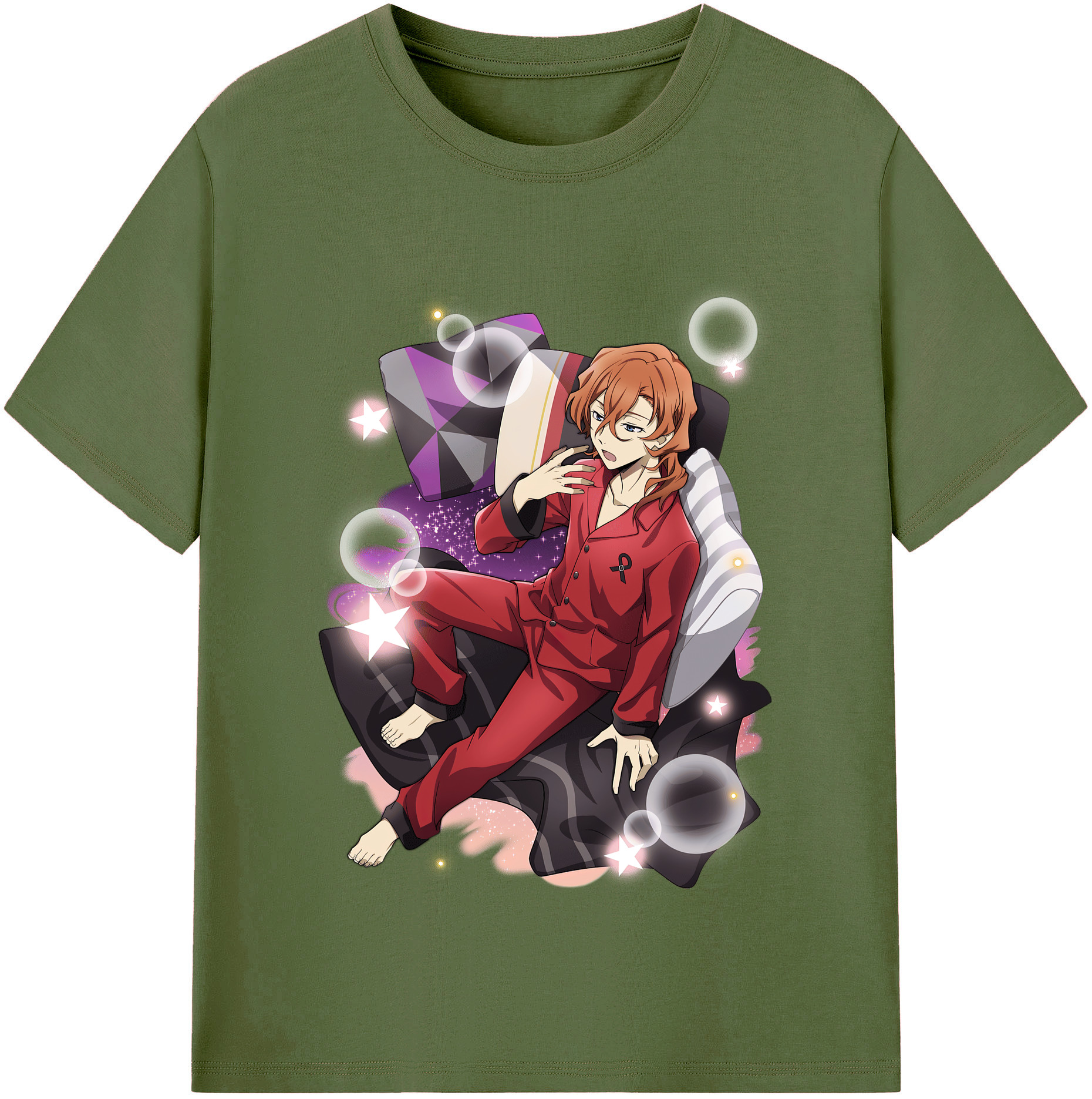 （画像用） 文豪ストレイドッグス Bungo Stray Dogs 綿100％半袖Tシャツ（フロントプリント）